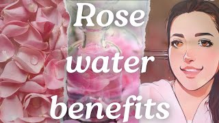 ROSE WATER BENEFITS  گلاب کے عرق کے فائدے [upl. by May]