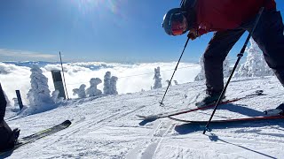 Skiing at Beautiful Schweitzer Mountain Resort vlog 5 [upl. by Irat172]