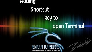 Adding shortcut key for terminal [upl. by Selbbep]