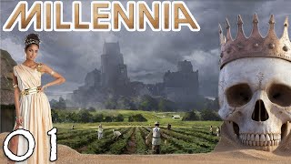 Lets Play Millennia Rome Gameplay Episode 1 The Stone Age  Paradoxs New 4X Civilization Like Game [upl. by Schwab]