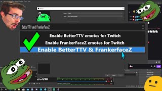 How to enable BTTV amp FrankerFaceZ emotes in OBS Studio [upl. by Ennagrom]