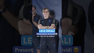 LELE ORIALI presentazione al NAPOLI da brividi 🥹 con “Una vita da mediano” 🎶💙 [upl. by Thompson]