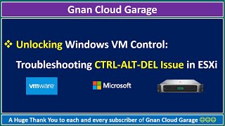 Unlocking Windows VM Control Troubleshooting CTRLALTDEL Issue in ESXi [upl. by Bayard764]