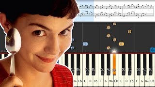 YANN TIERSEN  LA DISPUTE  AMELIE OST  Piano Tutorial  Sheet Music [upl. by Rosco]