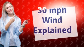 Is 30 mph wind a lot [upl. by Eldred]