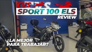 TVS Sport 100 ELS  ¡La mejor para el trabajo Review  Dismerca [upl. by Leinahtan308]