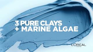 LOréal Paris Pure Clay  Marine Algae Mask [upl. by Catima758]