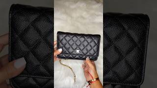 Chanel Wallet on Chain 🖤 How to keep it in good shape chanelwoc chanelclassic [upl. by Emmeram]