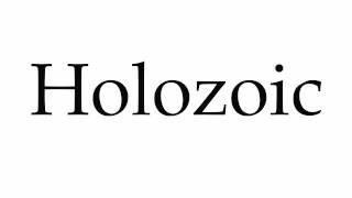 How to Pronounce Holozoic [upl. by Maye]