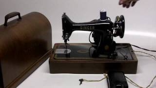 Vintage Antique Singer Portable Sewing Machine [upl. by Teodora863]