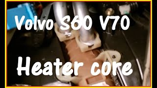 Volvo S60 V70 XC90 Heater core matrix replacement  left hand driving 20012009 [upl. by Herrick]