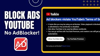 How to Block Ads on YouTube without AdBlocker [upl. by Ardnad149]