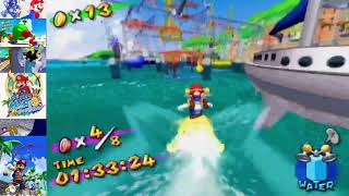 Super Mario Sunshine  13 100 Guide  Ricco Harbor Red Coins in the Water [upl. by Rosalyn]