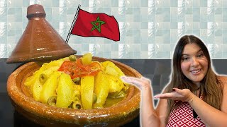 طاجين مغربي بالدجاج والبطاطس  طعم لا يقوم  بسيط صحي و لذيذ  Moroccan Tajine [upl. by Biebel171]