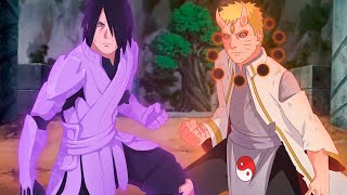 Naruto and Sasuke use Six Paths Mode with HagoromoMadaraHashirama and other legendary ninjas [upl. by Monjo]