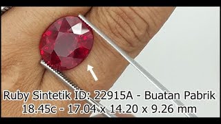 Mengenali  Memilih Ruby Safir yang terkena Lead Glass  Bagian 1  5 [upl. by Rodgiva]