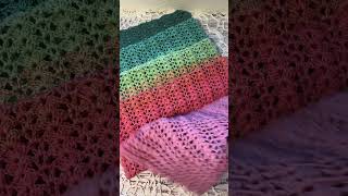 Link to the tutorial in the description EASY lacy scarf You can crochet it too shorts [upl. by Sallee]