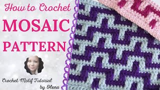 How to crochet Mosaic pattern [upl. by Brouwer]