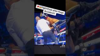 🥊😱Ben Whittaker vs Liam Cameron ends after both fighters fall out of the ring boxing fight [upl. by Wiggins]