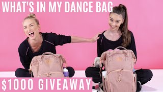 WHATS IN MY PRO DANCE BAG  1000 GIVEAWAY [upl. by Pasho]