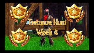 Week 4 Treasure Hunt Location Battle Pass Challenge Fortnite [upl. by Kingdon]