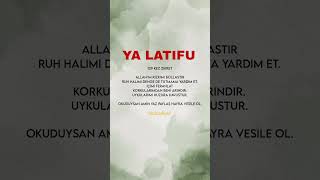 Ya Latif isminin fazileti [upl. by Yule285]