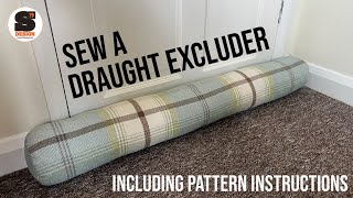 Sew your own DRAUGHT EXCLUDER or bolster cushion Pattern instructions included [upl. by Suzanna]