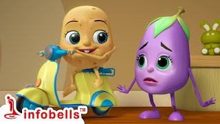 உருளைக் கிழங்கு செல்லக்குட்டி விளையாட விமானம் வேணும்  Tamil Rhymes amp Kids Cartoons  Infobells [upl. by Enajyram557]