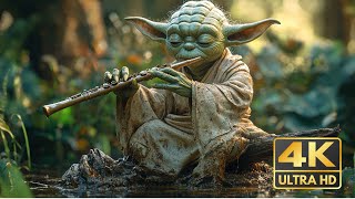 Yoda Playing The Flute 4k  StarWars Theme  The Piano Wars [upl. by Eseer]