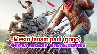 ALAT TANAM PADI GOGO TERCANGGIH  Automatic Rice Planting Machine [upl. by Rabma]