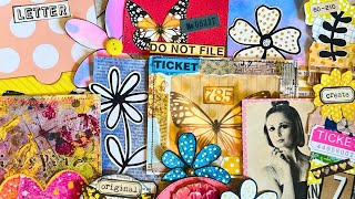 My HANDMADE Junk JOURNAL Embellishments and TREASURES  Junk Journal IDEAS  Part 1 [upl. by Aeirdna]