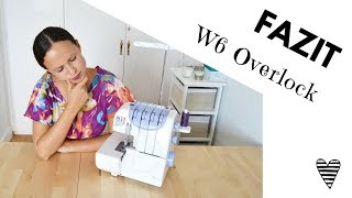 Fazit  Erfahrung mit der W6 Overlock Nähmaschine N 454D [upl. by Htiekal]