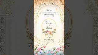 wedding invitation video canva InvitationDesign CardDesign [upl. by Ib704]