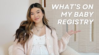 Whats on my baby registry My baby registry must haves Tips for what to put on your registry [upl. by Aicena]