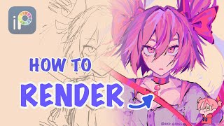 How To RENDER  Digital Art Tutorial [upl. by Atikcir]