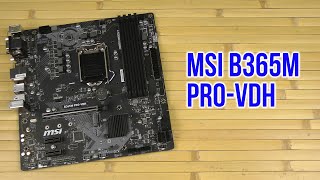 Распаковка MSI B365M PROVDH [upl. by Ariet]