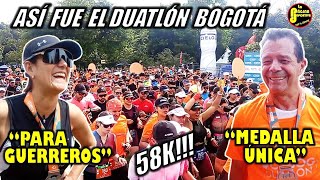 Duatlón Bogotá 2024 así fue la dura prueba de running y ciclismo Hablaron los corredores [upl. by Rouvin]