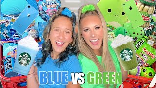 BLUE 🦋💙🫐 VS GREEN 🍀💚🥑 TARGET SHOPPING CHALLENGE [upl. by Herriott102]