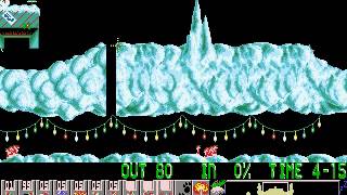 Xmas Lemmings 1992  Level 2 [upl. by Eniamerej]