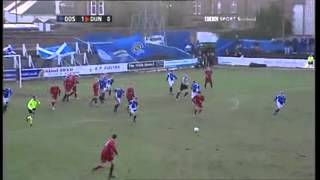 Ryan McCann scores from 84 yards for Queen of the South v Dundee in the Scottish Cup quarter finals [upl. by Bevan]