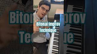 Try this easy technique for improvising bitonalish music Effective piano composer musictheory [upl. by Renruojos]