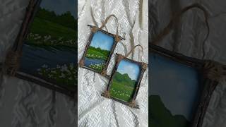 Making frames from wooden sticks art craft diy frame [upl. by Akinam504]