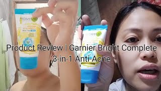 Product Review  Garnier Bright Complete 3in1 AntiAcne [upl. by Atiugram]