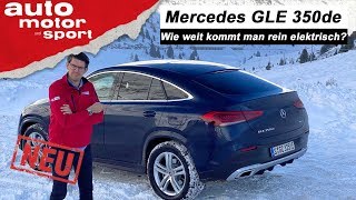 Mercedes GLE Coupé 350de Schafft er 100 km rein elektrisch  FahrberichtReview  auto motor sport [upl. by Llejk67]