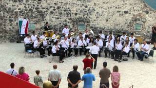 Marcha de Nova Trento  Banda Pe Sabbatini  Castel Beseno Itália [upl. by Adnael]