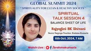 Spiritual Talk  4 quotBalance Sheet Of Lifequot ‪bkshivani‬  06102024 at 0700 AM [upl. by Assirral377]