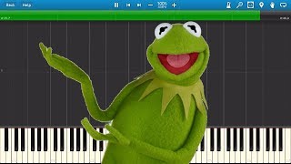 KERMIT THE FROG Synthesia MIDI Art [upl. by Kassi450]