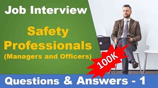 10 most frequently asked questions and answers for the safety professional job interview  1 [upl. by Arten]