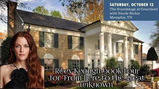 Riley Keough book tour quotFrom here to the great unknownquot  Graceland 10122024 [upl. by Ecydnak]