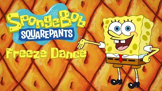 SpongeBob SquarePants Freeze Dance  Brain Break Songs educationalrockstar [upl. by Eednim858]